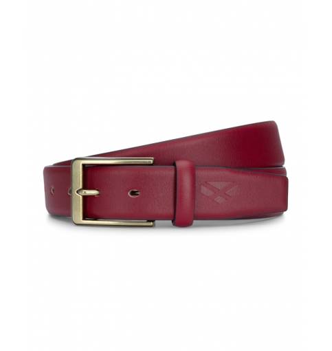 OVER THE MOON MADDIE LEATHER BELT WITH FEATHER DETAIL - CHOCOLATE PHEASANT